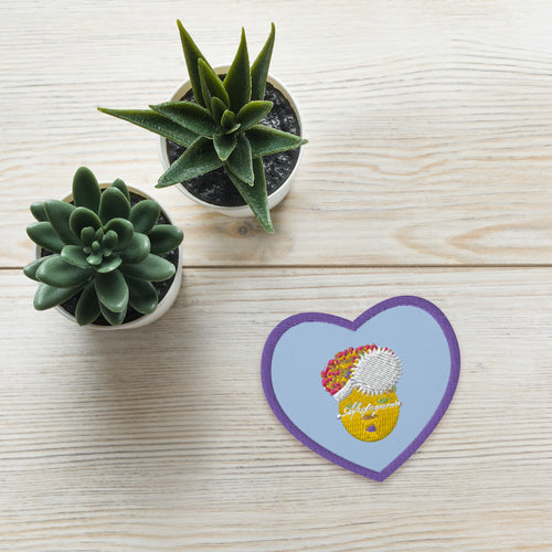 Puddin' Pop Heart Embroidered patch