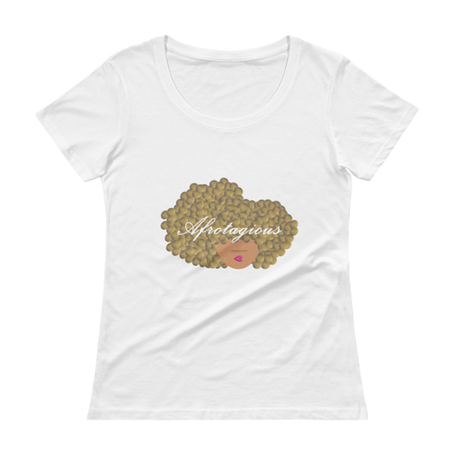 Golden Afrotagious Cloud Scoopneck Tee